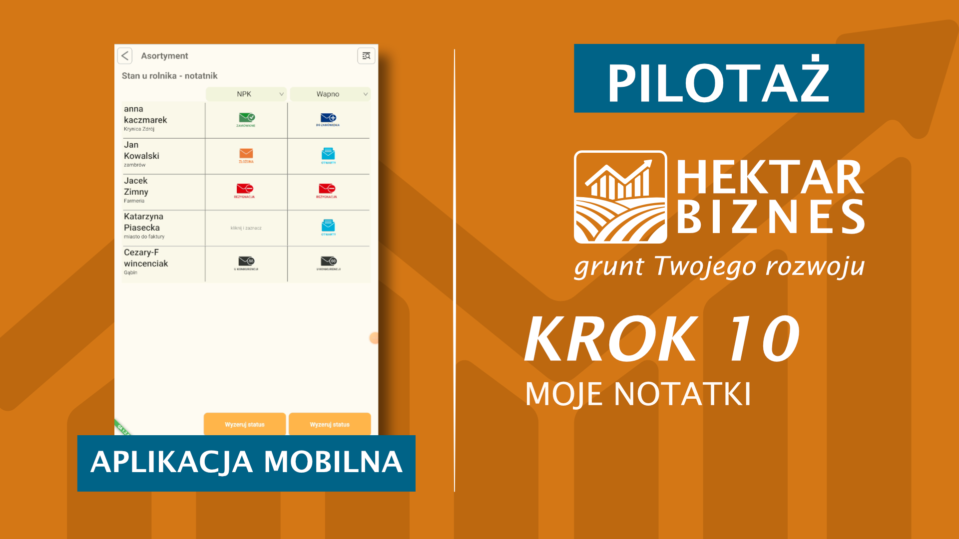 Samouczek - Hektar Biznes - Krok 10
