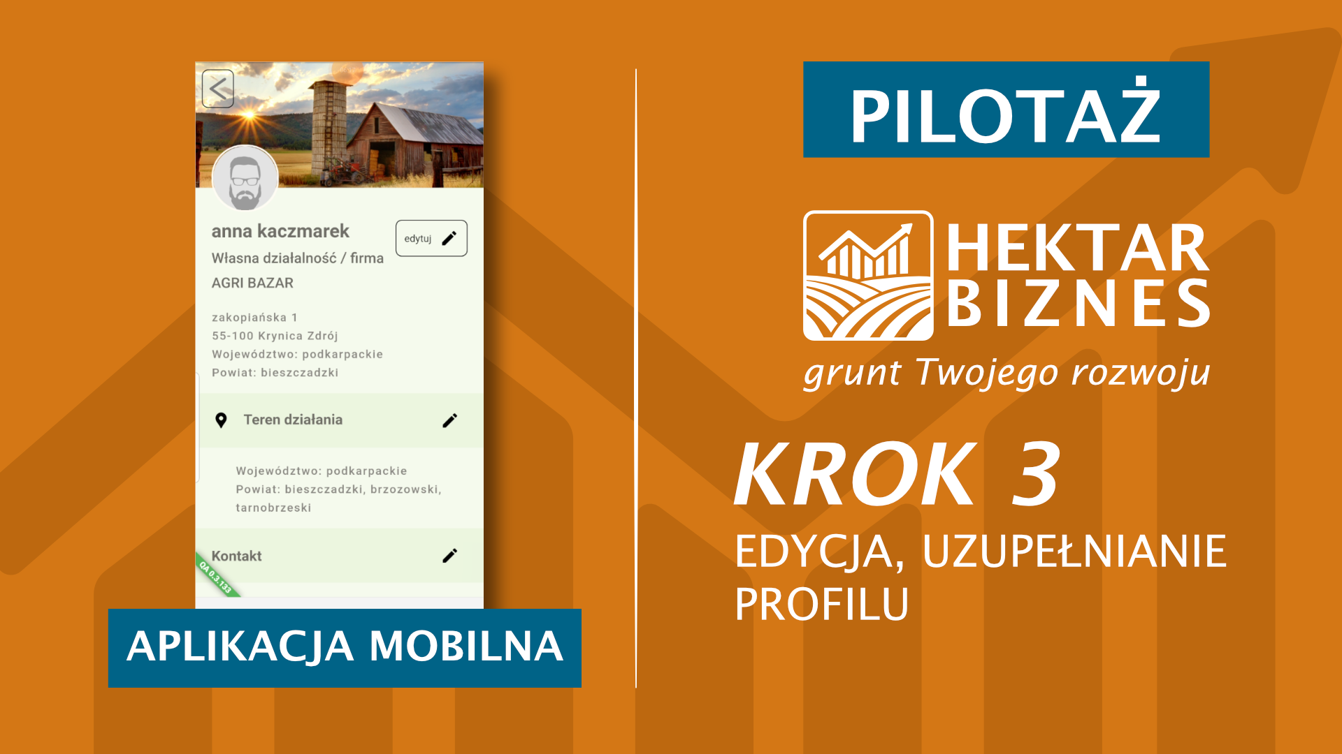 Samouczek - Hektar Biznes - Krok 3