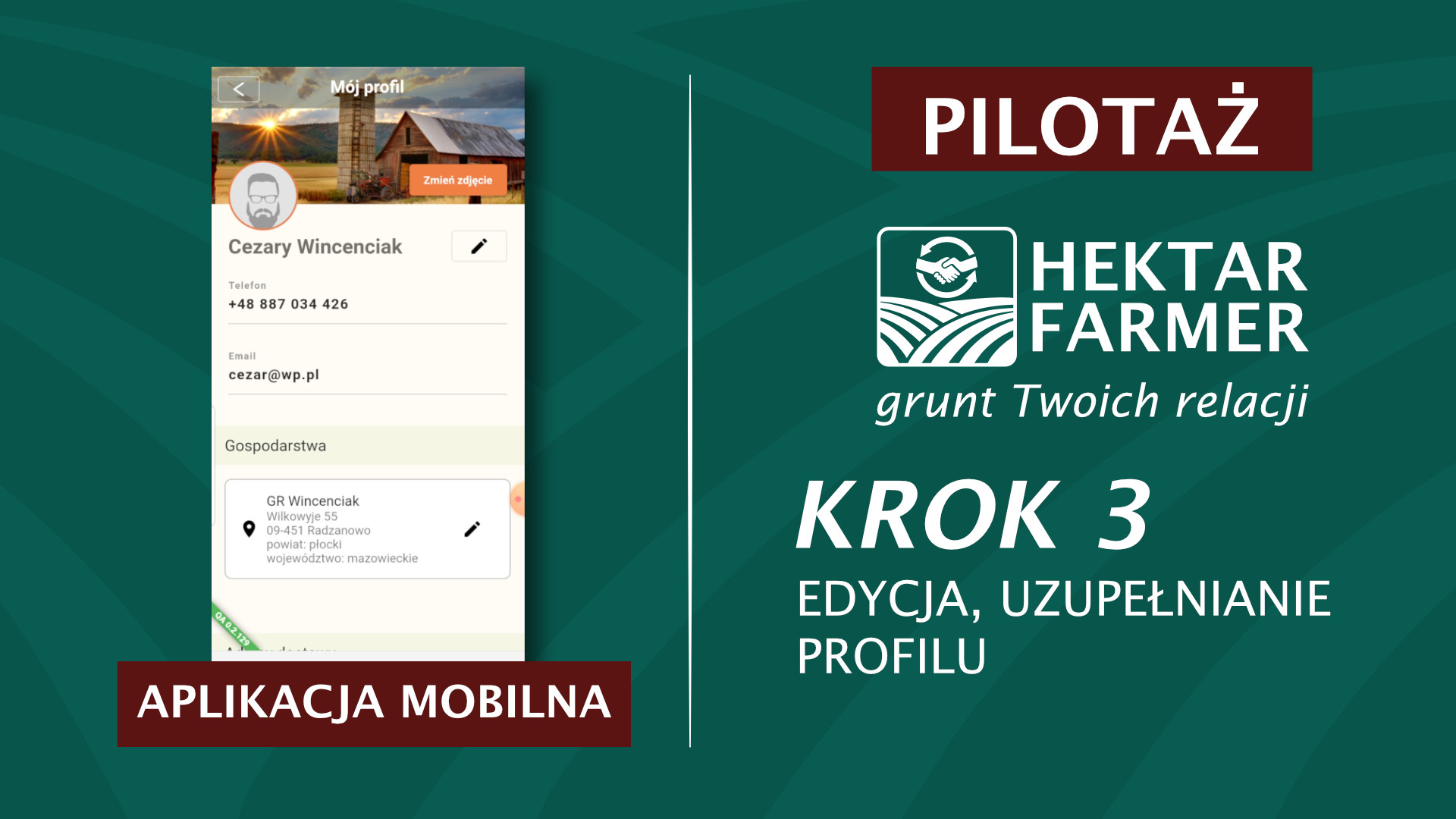 Samouczek - Aplikacja mobilna - Krok 3